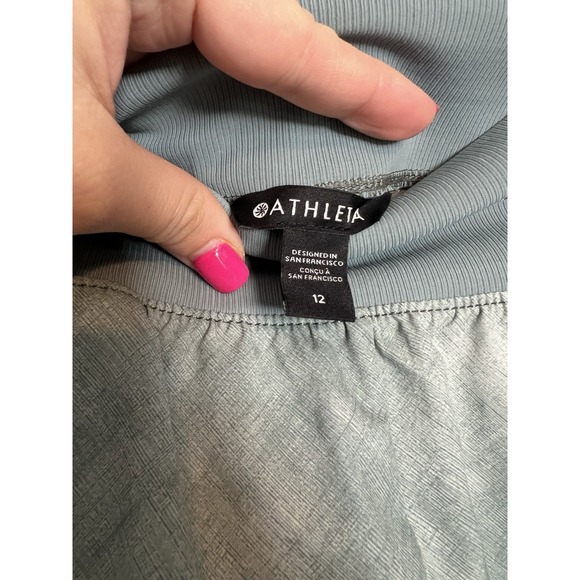 Athleta Nolita Crop Pant Womens 10 Green Slim Tapered Lounge Minimal Travel - Picture 3 of 6